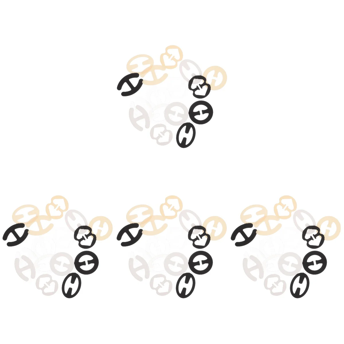 

64 шт., зажимы для аксессуаров, 4, 7 х3, 5 см