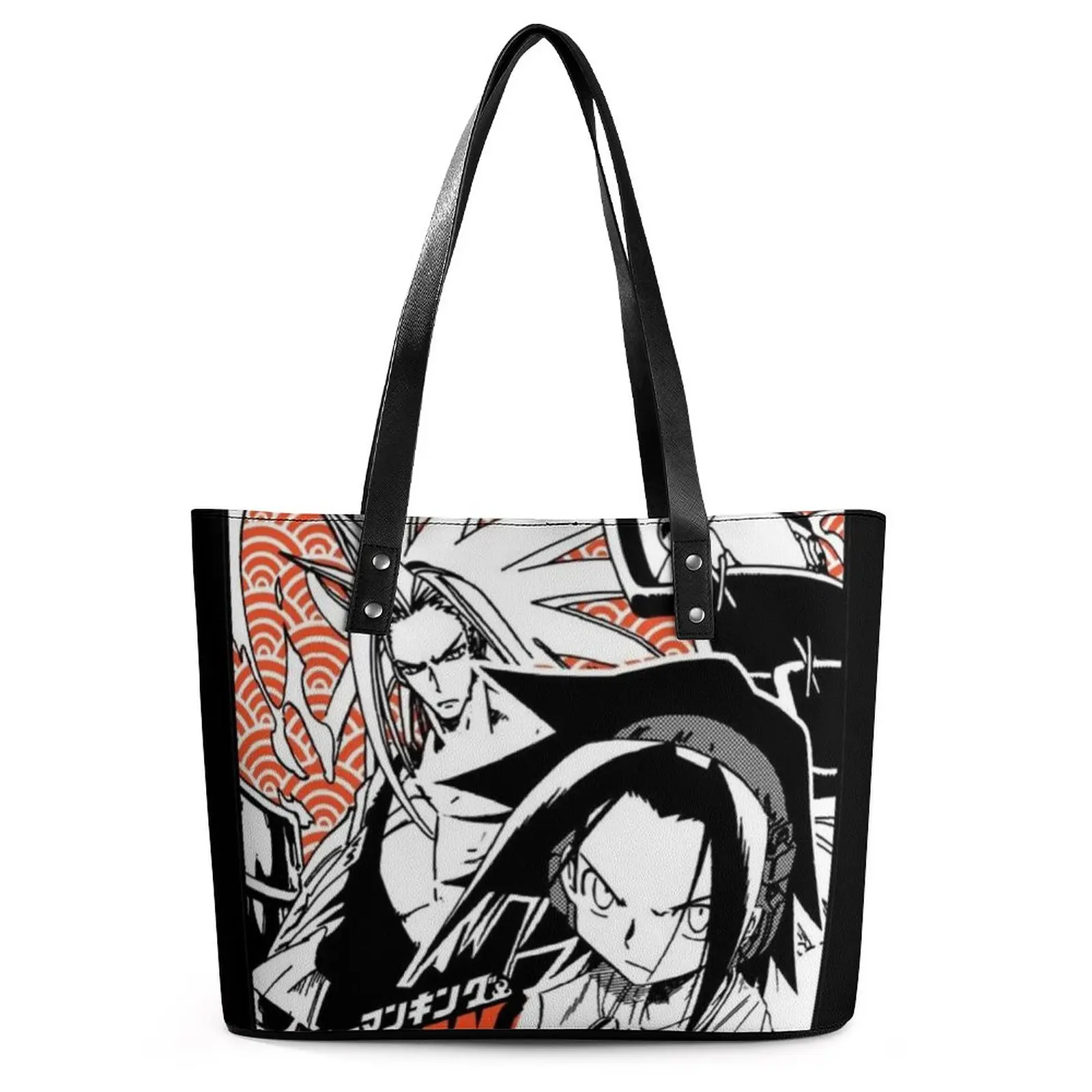 

Сумка Shaman King Yoh Asakura и Amidamaru, сумочка-тоут Otaku Mecca Soul, эстетичная пляжная сумка через плечо, сумки для покупок с принтом и ручкой