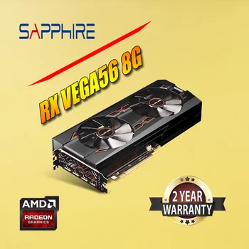 Used SAPPHIRE AMD Radeon RX VEGA56 8G RXVEGA56 8G NITRO RXVEGA64 8G NITRO RXVII 16G HBM2 Graphics AMD Video Desktop PC Game Map 4