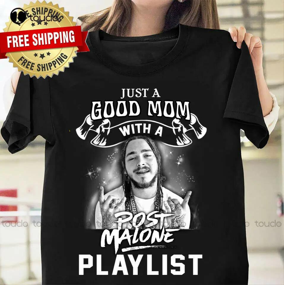 

Футболка унисекс с надписью «Just A Good Mom With A Post Malone»