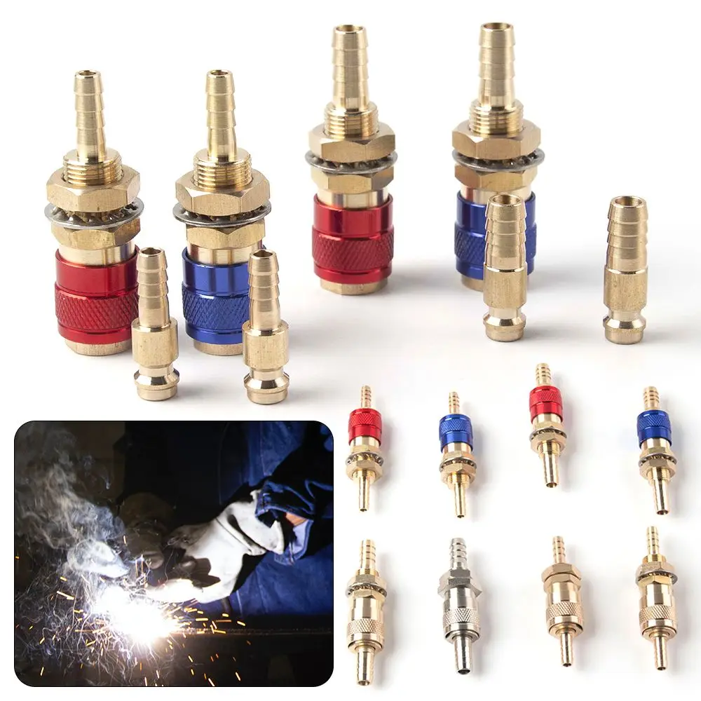 

Welding Machine Quick Fitting Female Male Water Cooled Gas Adapter Connector Clamp MIG TIG Welding Torch Tools Welder Accessory
