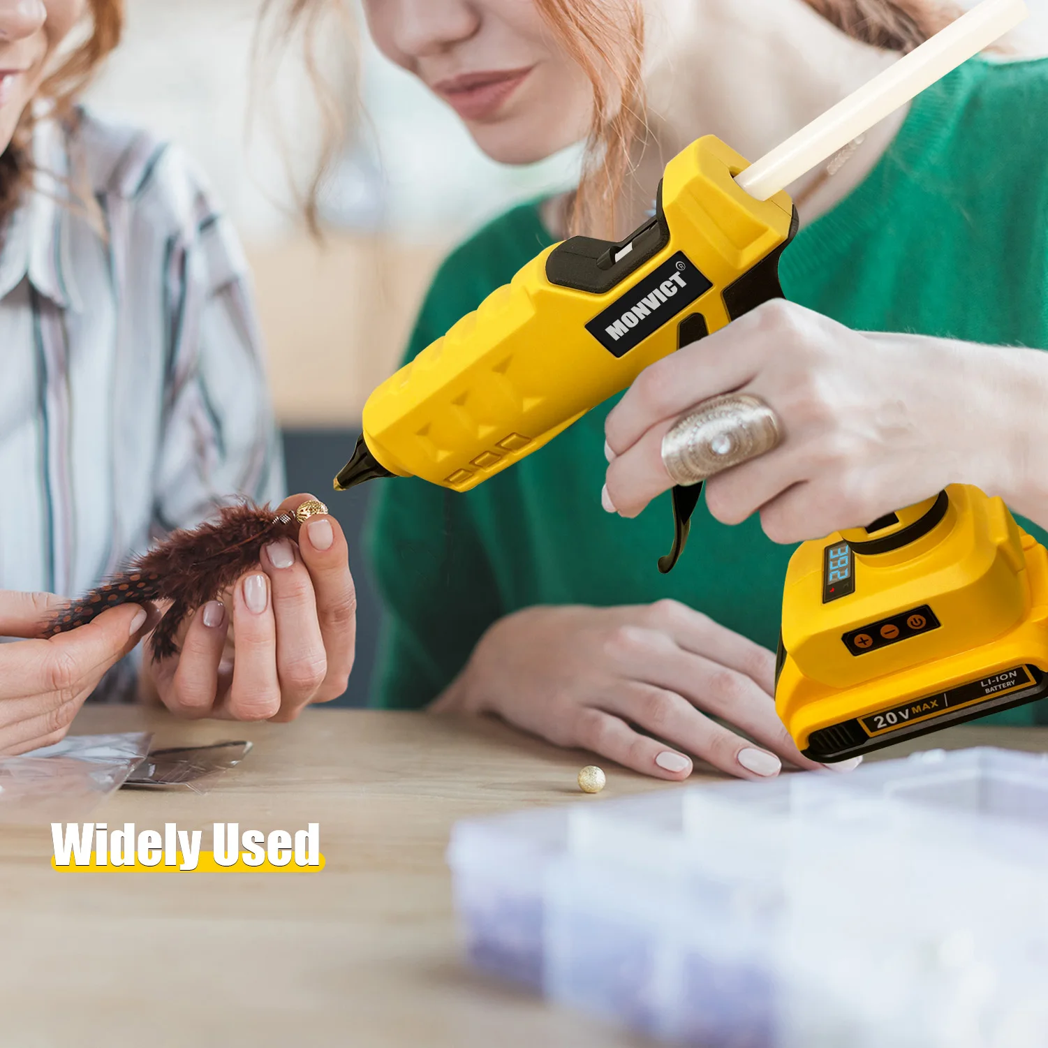 Клеевой пистолет Dewalt 100 Вт 20 в с 10 клеевыми стержнями