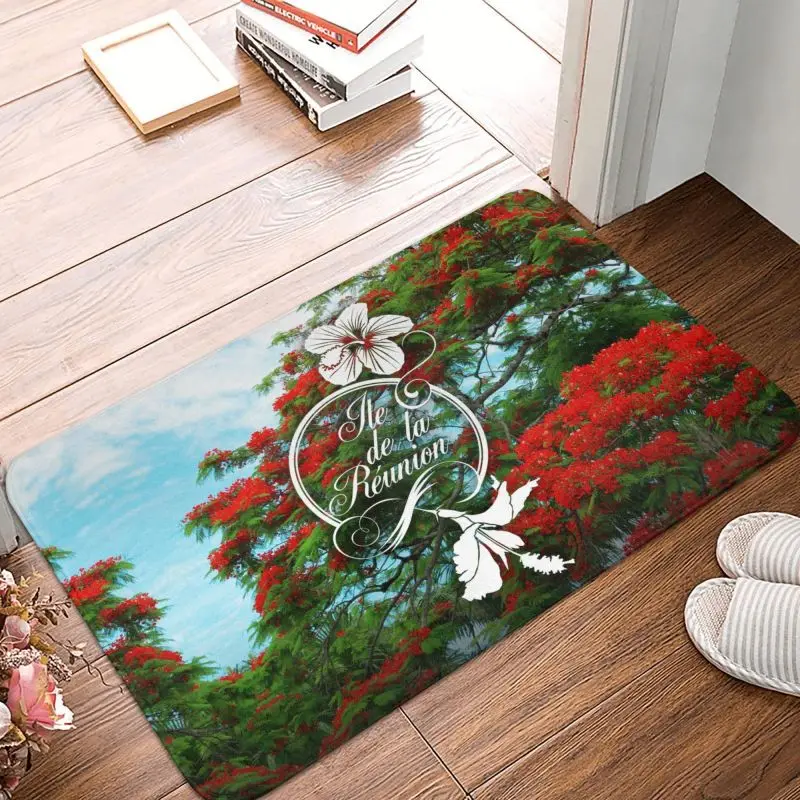 974 яркая напольная дверь Reunion Island кухонный коврик для ванной противоскользящий