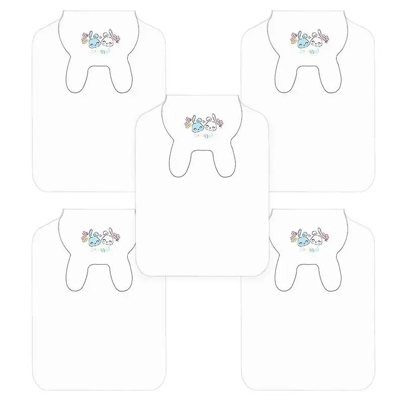 

Baby Back Sweat Towel 5pcs Animal Towel Kindergarten Soft Baby Wipes Soft Newborn Baby Face Towel Multipurpose Baby Wipes Burp