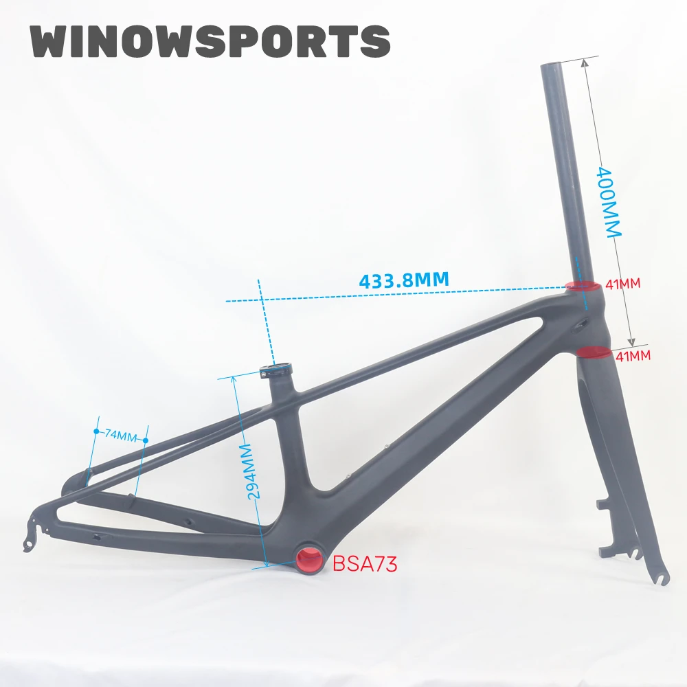 

Winowsports MF099 углеродная MTB рама 20ER Hardtail Moutain рама для велосипеда QR 135*9 мм вешалка для велосипеда части