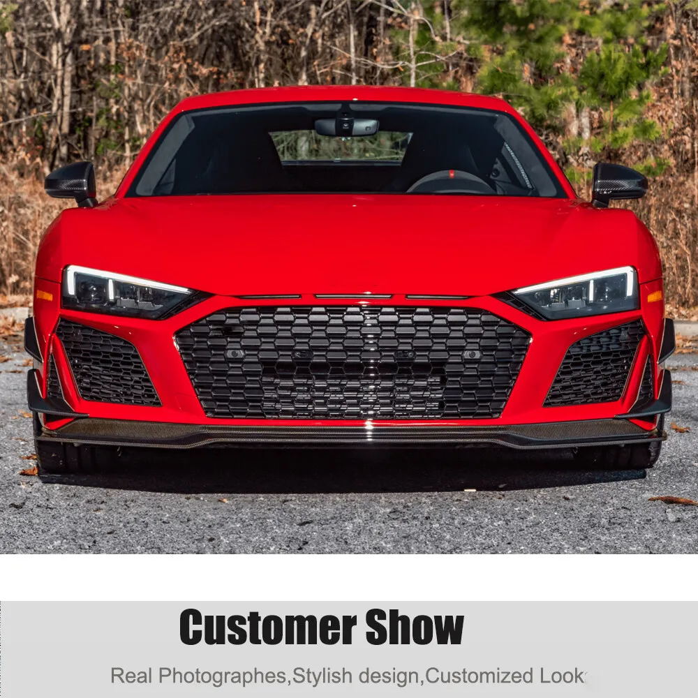Для Audi R8 V10 22+ Карбоновый передний сплиттер, задний диффузор, боковые пороги, спойлер, комплект обвеса, автомобильные аксессуары (art.: 3920da441c495) - 3920da441c495