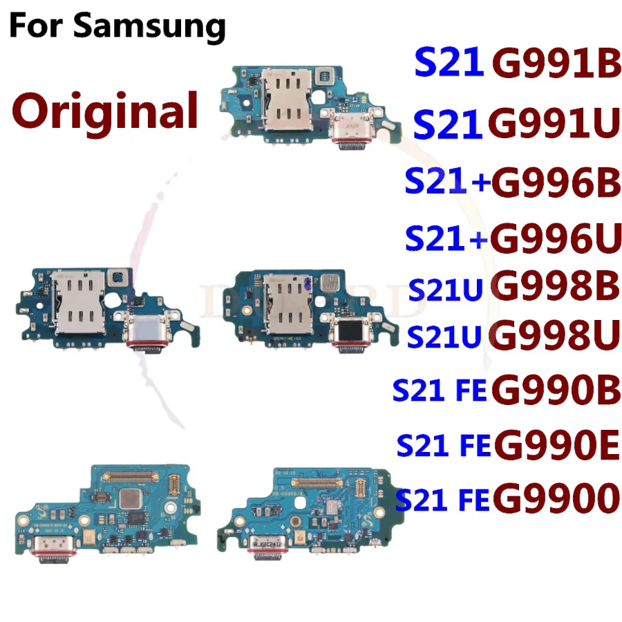 

Original Dock Connector USB Charger Charging Board Port Flex Cable For Samsung Galaxy S21 Plus Ultra Fe 5G G990 G991 G996 G998