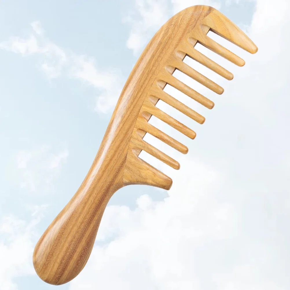 

1PC Sandalwood Hair Combs Wide Wood Comb Wood Hair Comb for Curly Hair