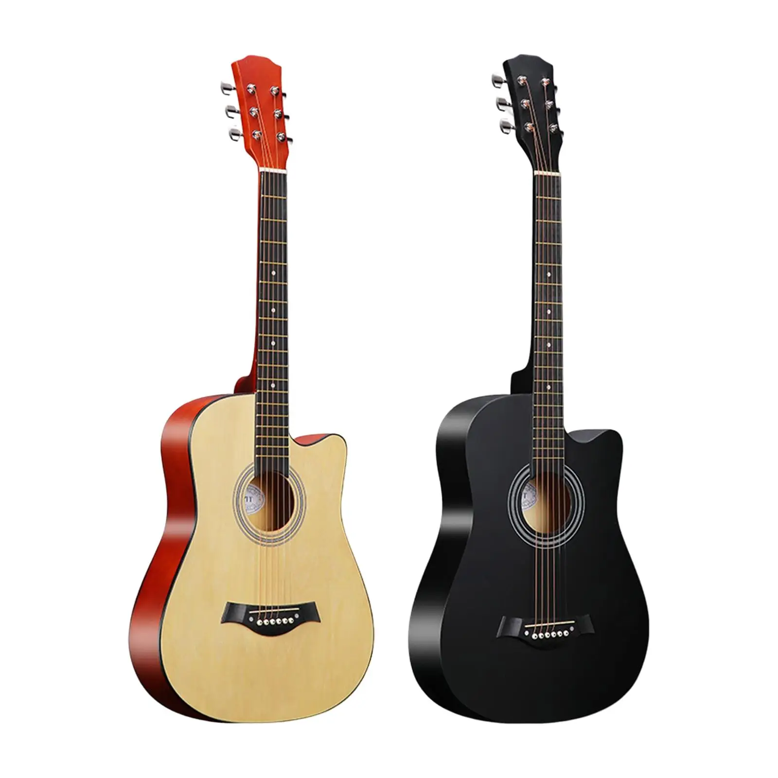 

38" Acoustic Musical Guitar Durable 6 Metal Strings Full and Bright Tone for Beginner