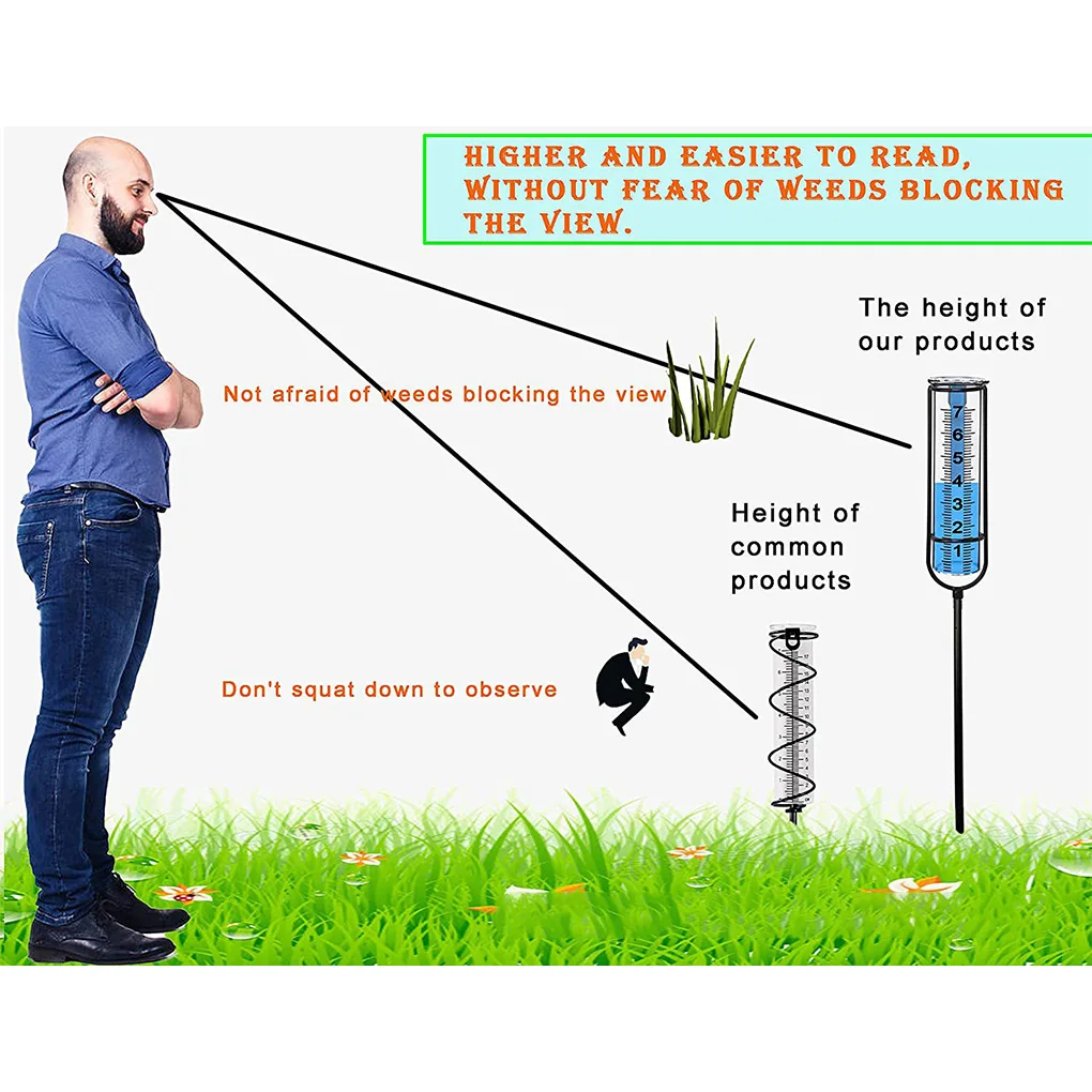 

Precise Outdoor Rain Gauge - Essential Tool For Gardeners Rain Gauges- Outdoor Rain Gauge Rain Gauge For The Garden