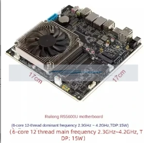 Ultradunne AMD Ryzen R5 R7 5825U 17*17 mini itx moederbord onto-één industriële controle NAS