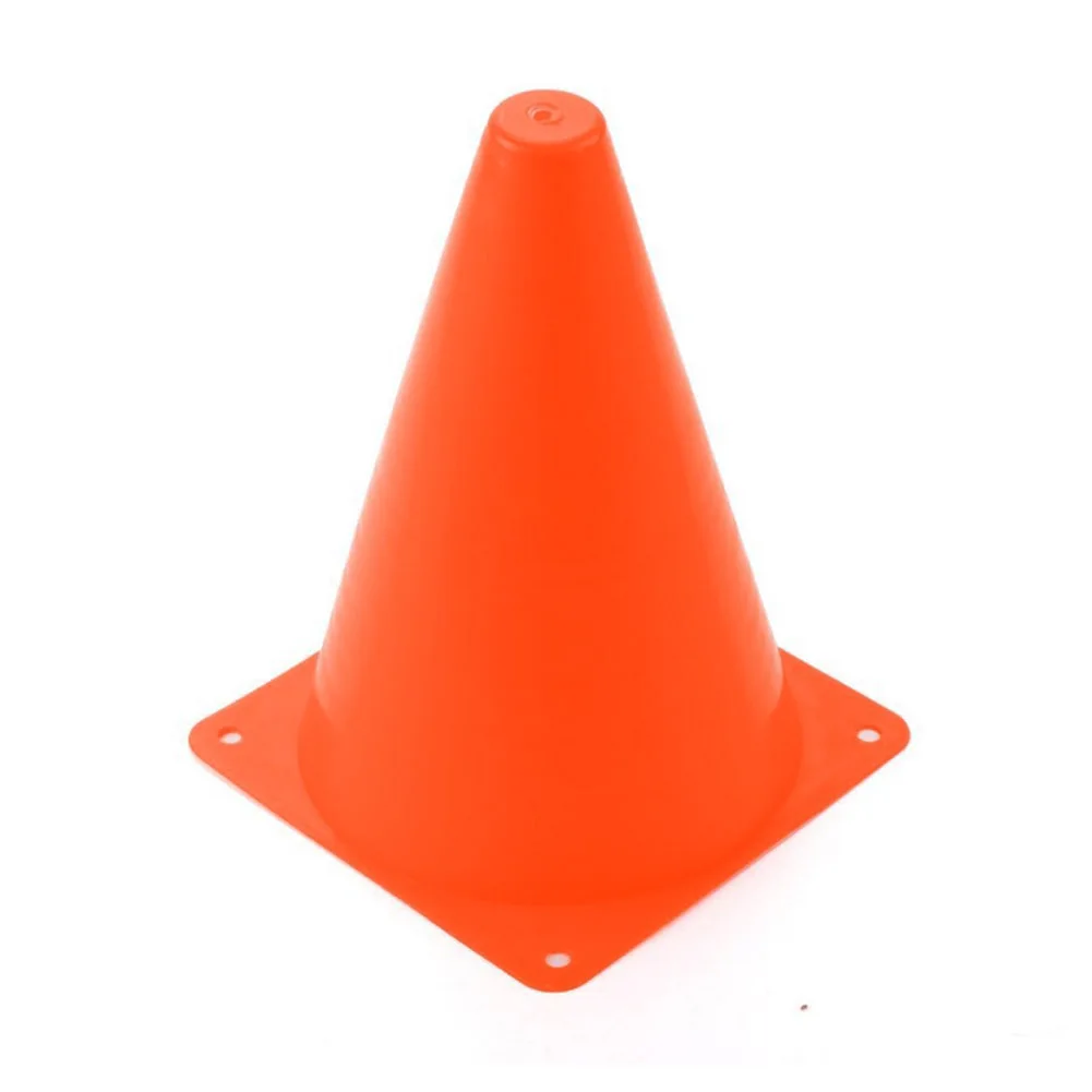 

10pcs Plastic Solid Barrier Bucket Thicker Anti-freezing Road Pile Traffic Cone Football With Hole Training Equipment Basketball