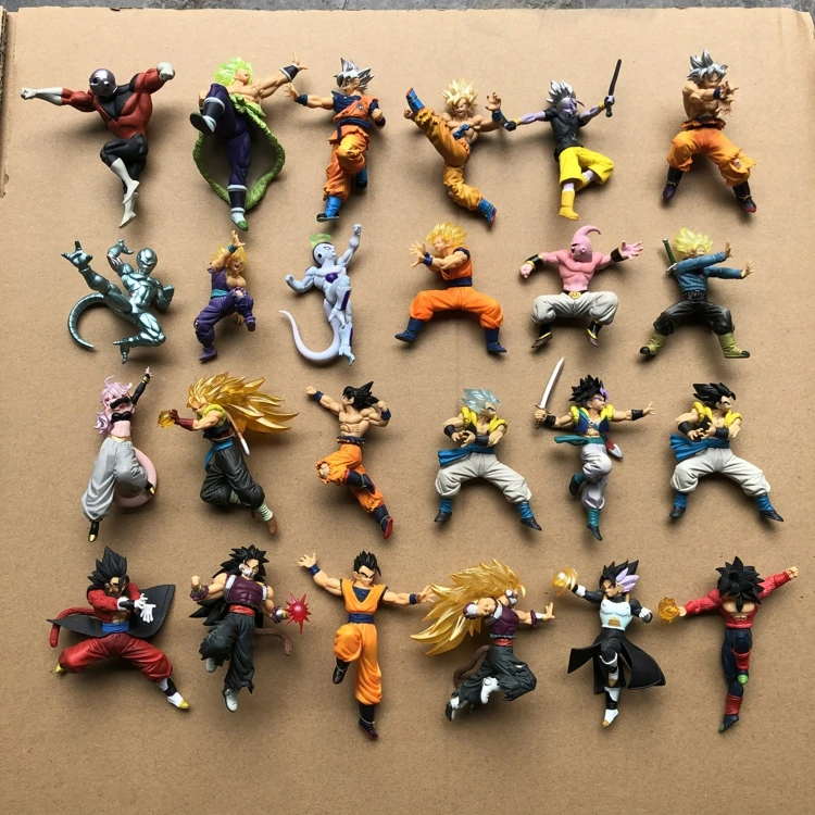 

Action Figure Genuine Bandai Dragon Ball Series Capsule Son Goku Broli Frieza Finished Product Figure Model Toys