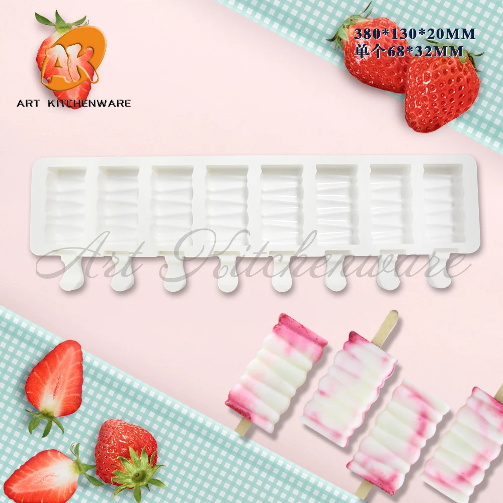 8 отверстий обычная форма для шоколада силиконовое мороженое |