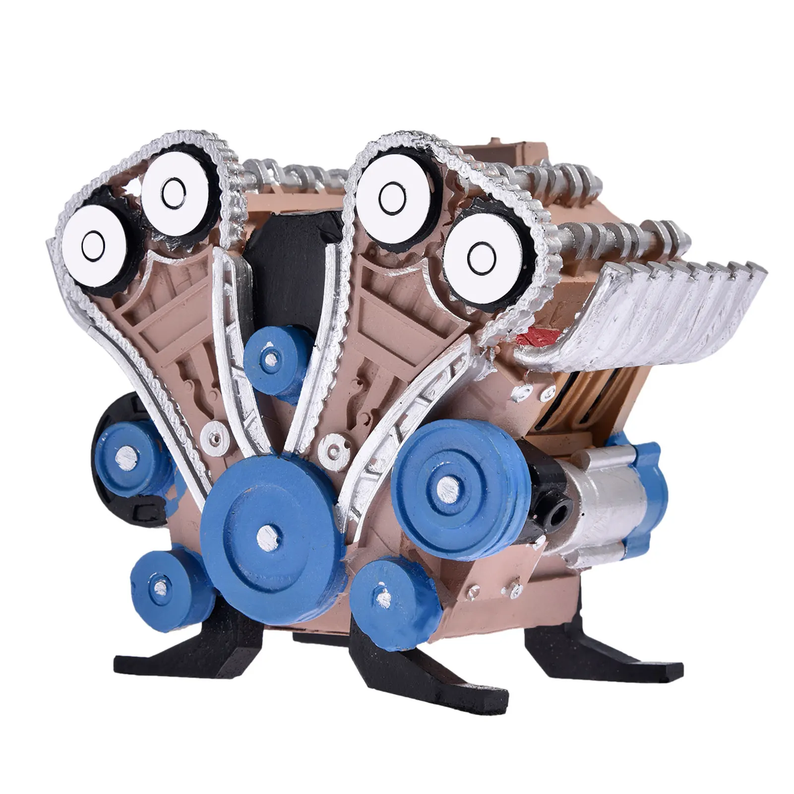 Набор для сборки 4-цилиндрового цельнометаллического автомобильного двигателя