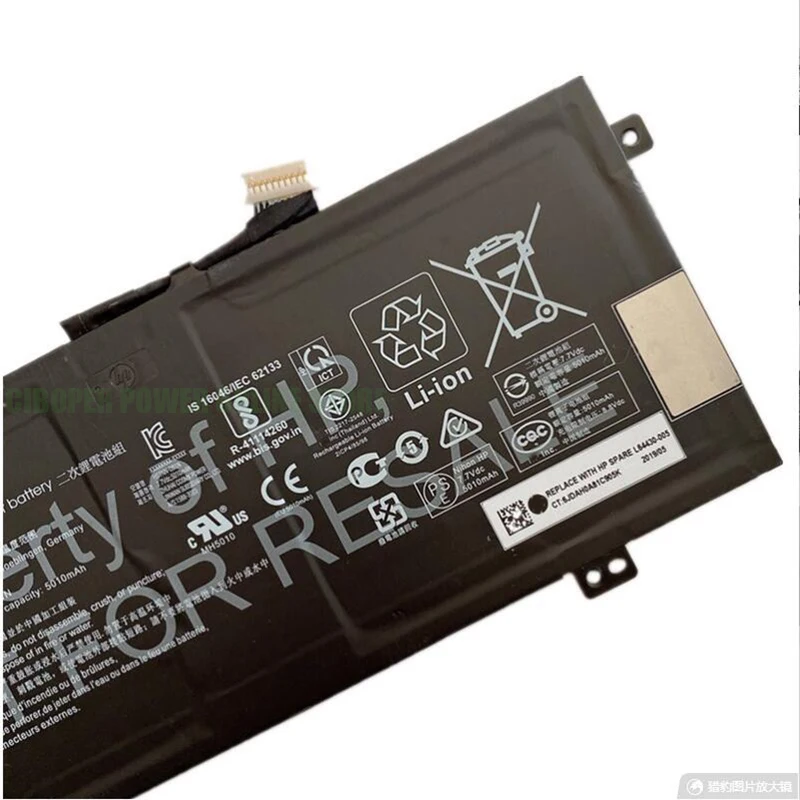 Аккумулятор для ноутбука CP MD02XL 7 В/40 61 Втч Chromebook X360 Series 12B HSTNN-LB8P HSTNN-OB1N L63999-421 L63999-AC1