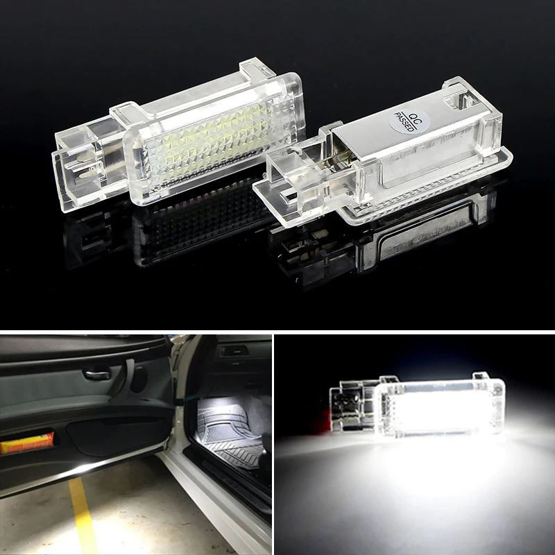 

2 шт. светодиодные дверные приветственные фонари для Mercedes W203 W209 W240 R199 Canbus, под дверные люверсы, автоматический интерьерный светильник для входа Puddle