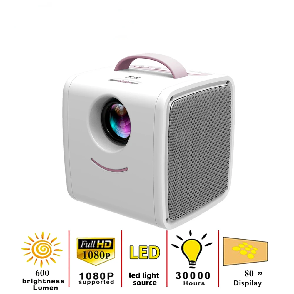 

Портативный мини-проектор Q2 с ЖК-дисплеем и поддержкой 1080P Full HD HDMI-совместимый с USB для детей