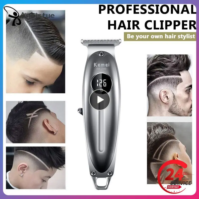 

1/2/3PCS Oil Head Trimmer Durable Engravable Hair Cutting Machine Hair Clipper Engravable Trimmer Long-lasting Battery