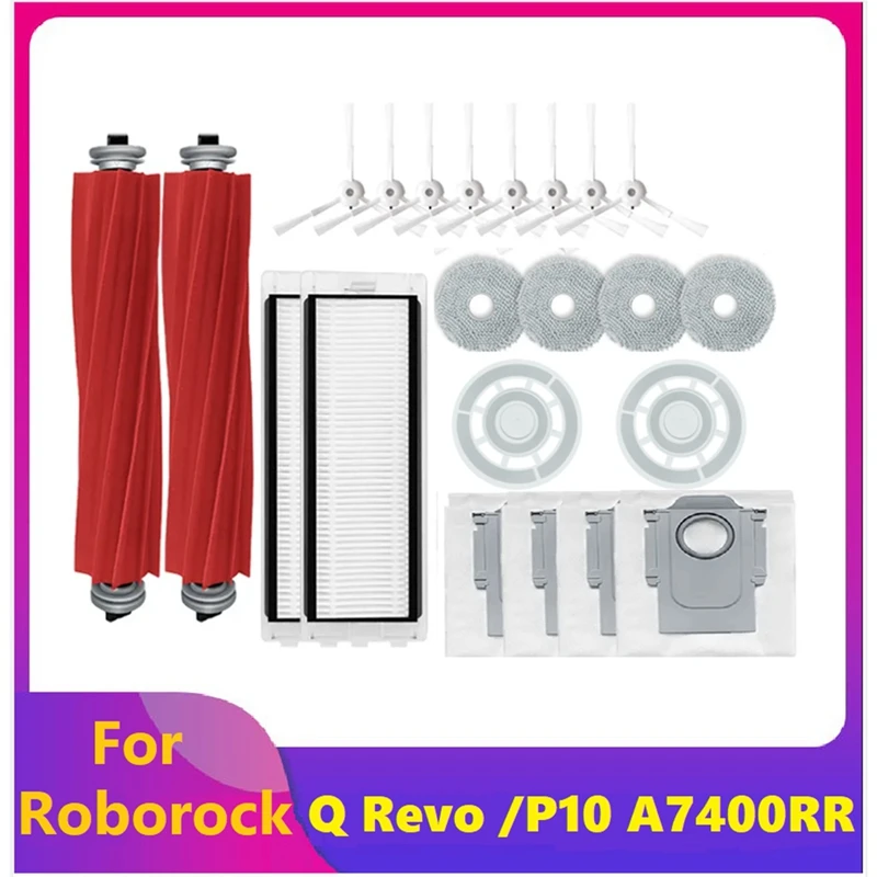 

Main Side Brush Replace For Roborock Q Revo / P10 A7400RR Vacuum Cleaner Accessory