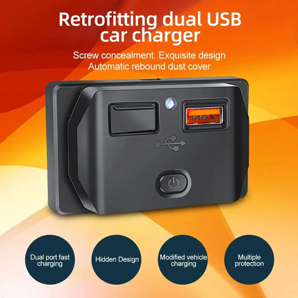 Разъем для быстрой зарядки PD Type C QC 3 0 USB с выключателем