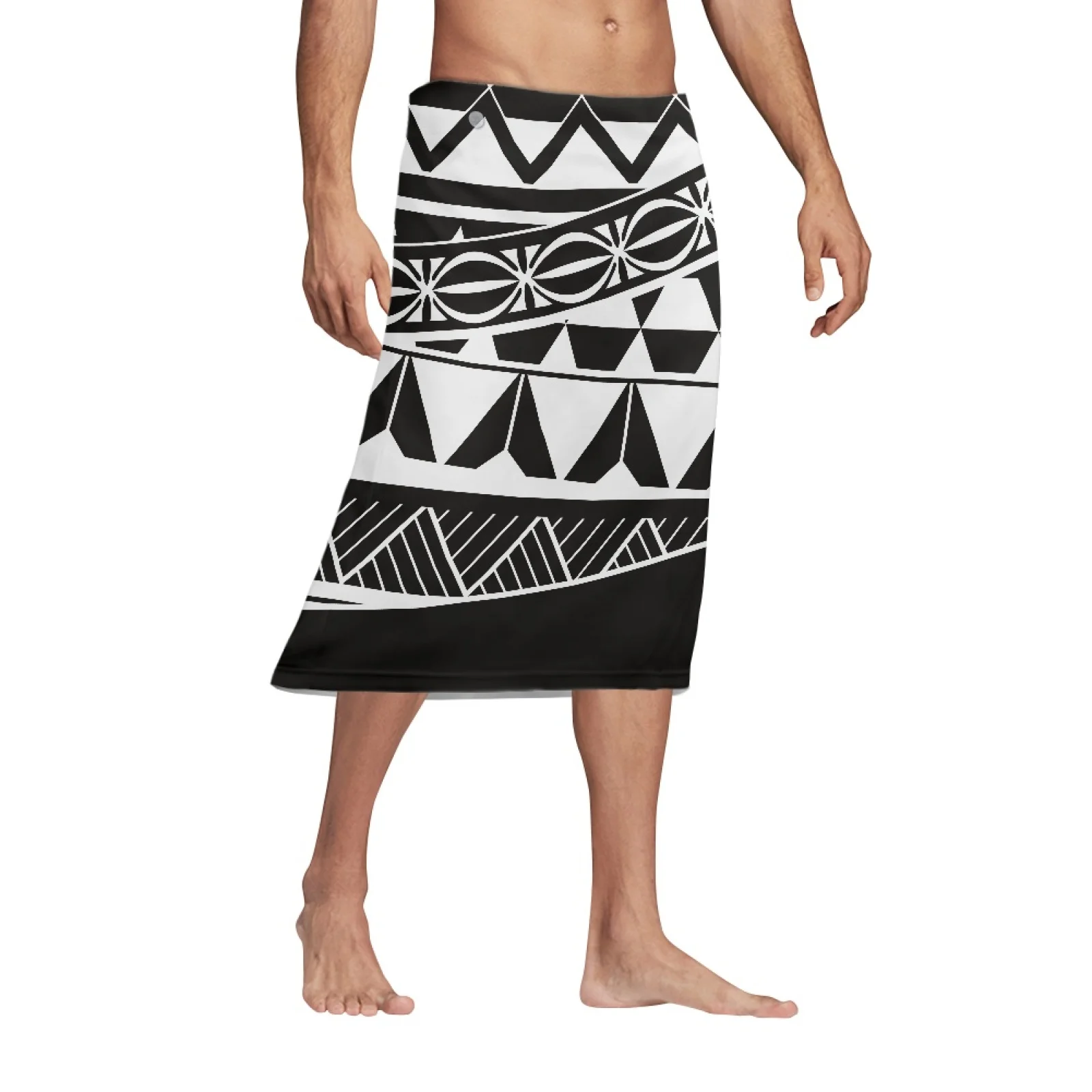 

Polynesian Tribal Hawaiian Totem Tattoo Hawaii Prints Summer Men Ventilate Holiday Beach Party Skirt Handsome Streetwear Skirt