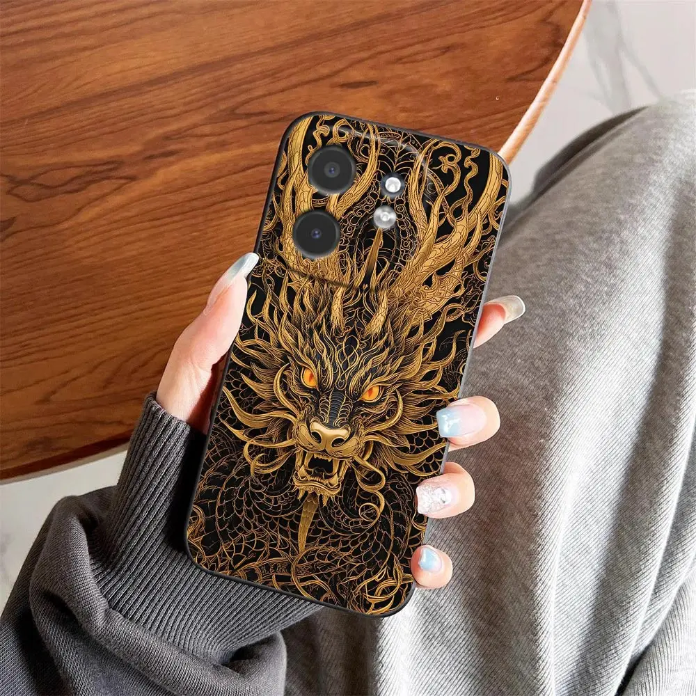 Фото Чехол для телефона с рисунком красочного дракона для Infinix NOTE 12 GT 20 30 40 50 50X 60 TECNO POVA NEO 2 4 5 6 7 Pro Funda Shell Capa №3