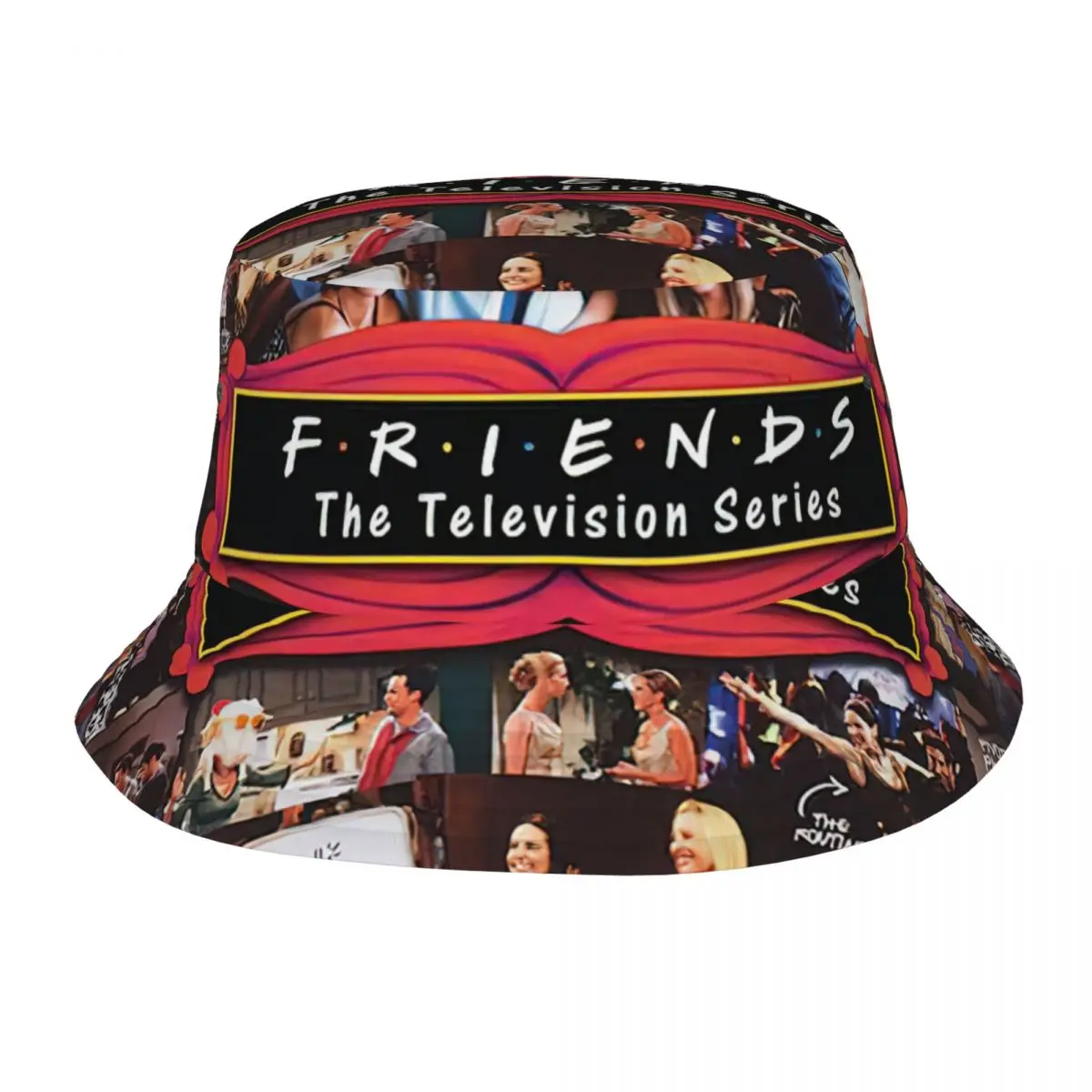 

Woman Bucket Hats Friends TV Collag Beach Hatwear Foldable Vacation Fishing Caps Central Perk Ispoti Cap Dropshipping