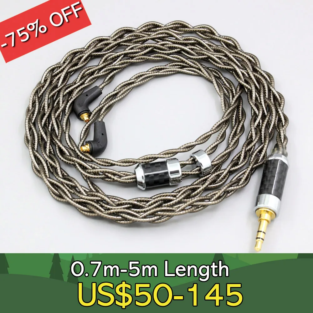 99% Pure Silver Palladium + Graphene Gold Shielding Earphone Cable For Etymotic ER4SR ER4XR ER3XR ER3SE ER2XR ER2SE LN008193