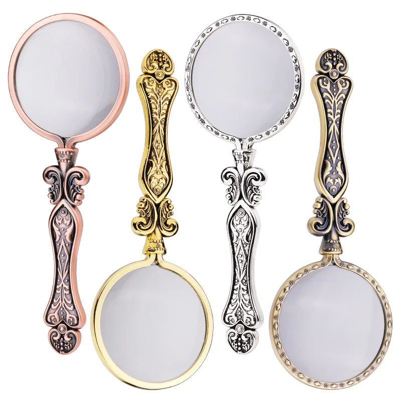 

SHWAKK Vintage Style Magnifier For Sewing Handheld Magnifier Reading Magnifying Glass Lens For Reading Inspection Crafts