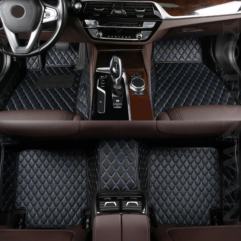 

YOTONWAN Custom Leather Car Foor Mat For Ford Focus Kuga Ecosport Explorer Mondeo Fiesta Mustang Auto Accessories Car-Styling