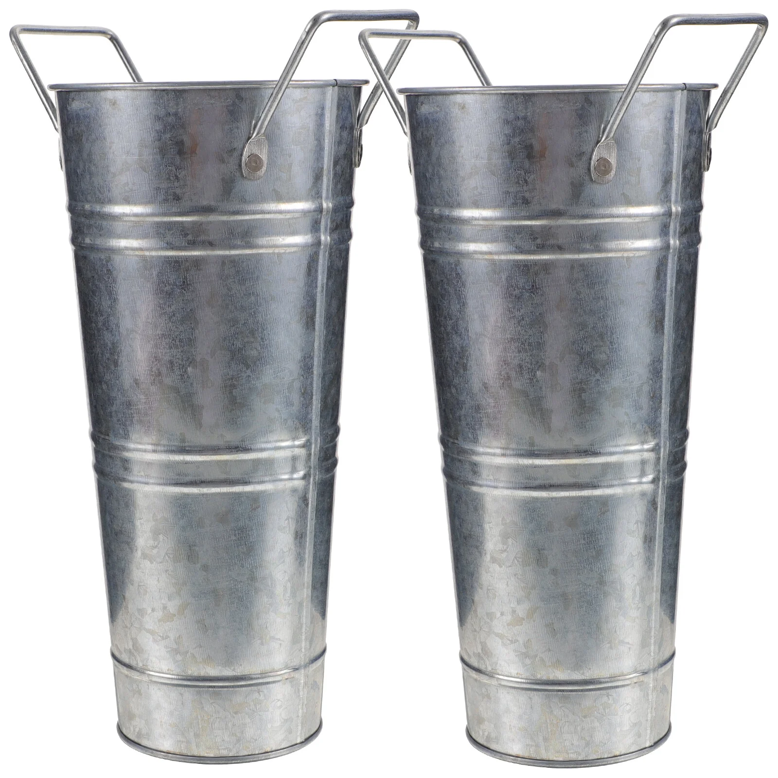 

Оловянная ваза в стиле ретро, оцинкованная ваза-ведро, деревенские Декоративные искусственные цветы