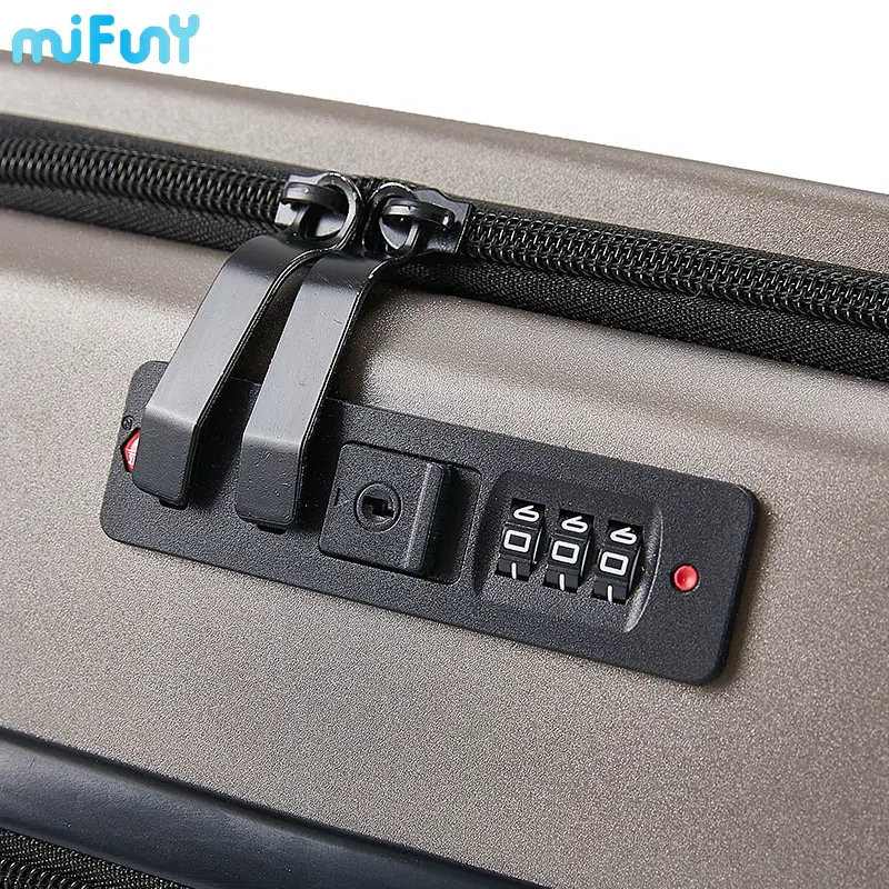 MIFUNY Front Opening Suitcase Travel Luggage Business Suitcases on Mute Wheels 20inch Cabin Rolling Luggage 24'' Rolling Luggage