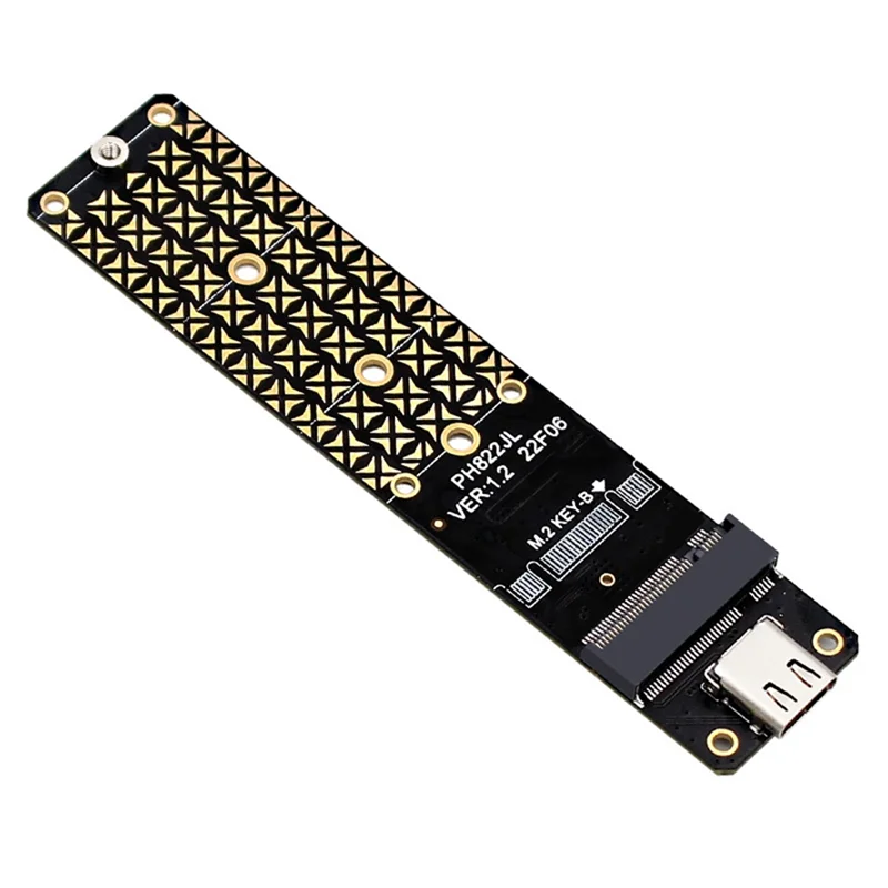

Адаптер NGFF M.2 B Key SATA для жесткого диска, SSD адаптер USB 3,1 Type-C 10G, Расширительная карта M 2 B Key SATAAdapter JMS580, 1 компл.
