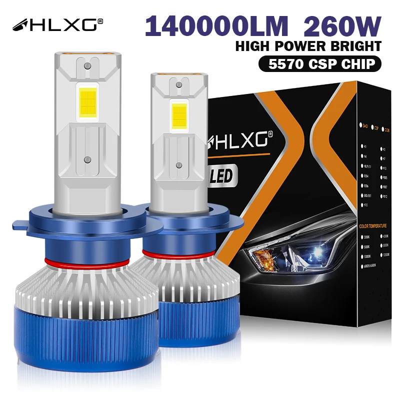 

Лампа для автомобильных фар HLXG, 9005 лм, 9006 K 6000 HIR2 H8