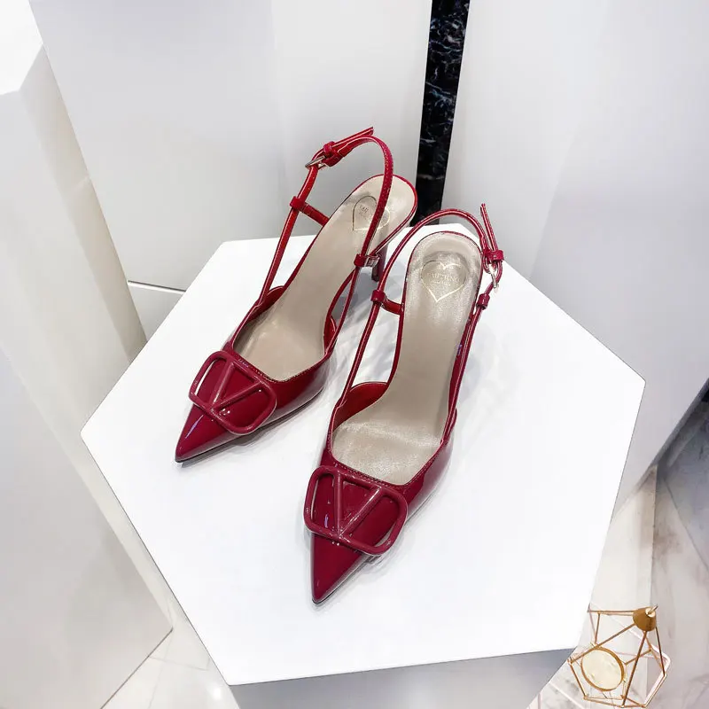 Women's Sandals Summer 2023 Shoes For Women Designer Pointed Toe Rhinestone High Heels Stiletto Sandals Fashion Party Ladies sho