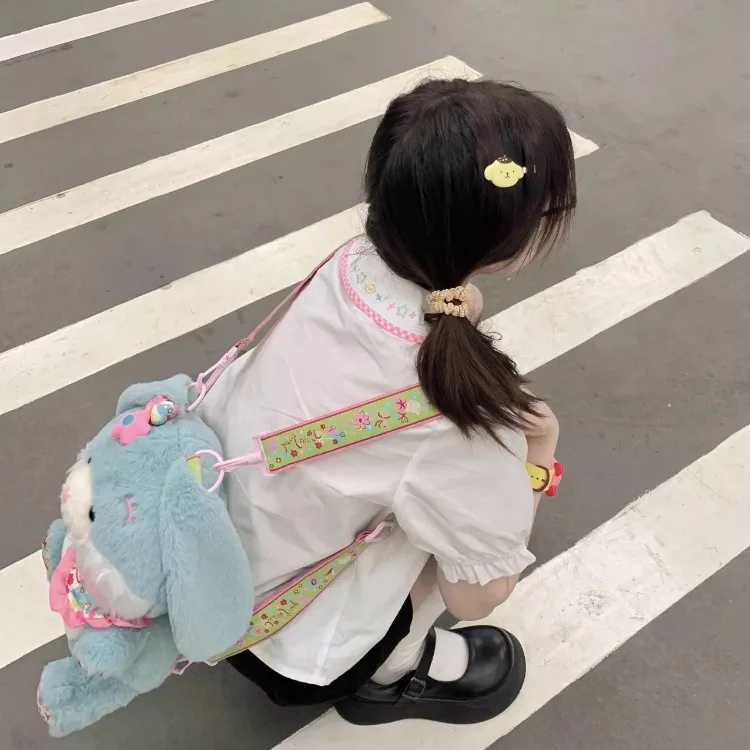 Блузка в стиле Харадзюку с вышивкой виде милой звезды летние блузки каваи