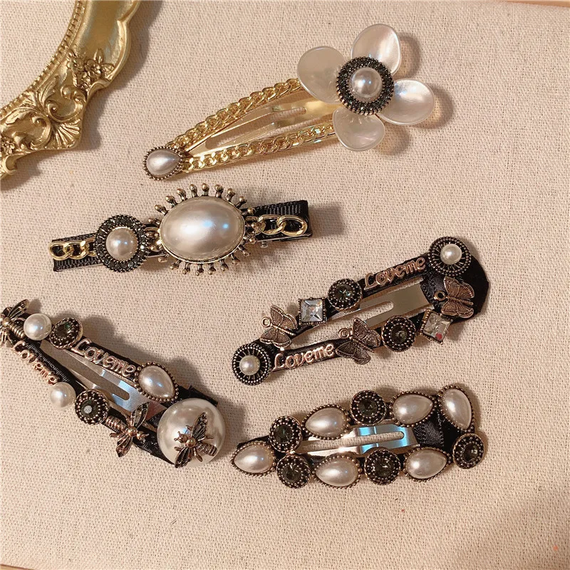 

Стразы заколки для волос с жемчугом заколки для волос ручной работы заколки для волос для женщин девочек с Пчелкой бабочкой