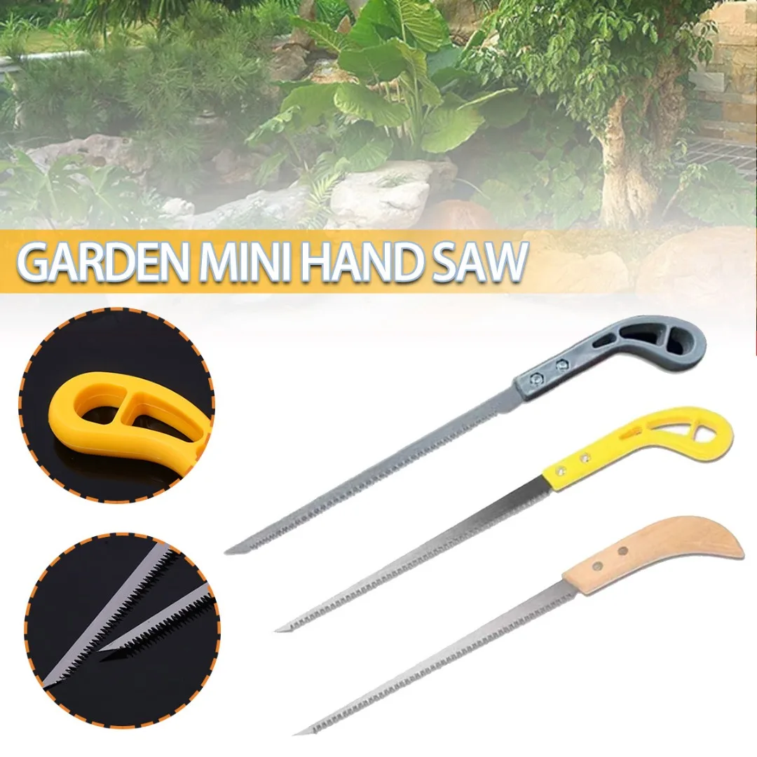 

1pcs 22.5cm Compass Saw With Plastic/Wooden Handle Portable Mini Hand Saw Gardening Pruning Trimming Wood Cutting Hand Tools