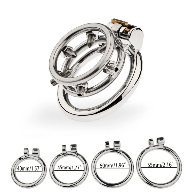 Металлическая плоская клетка верности Мужская съемная модель для пениса Abstinence