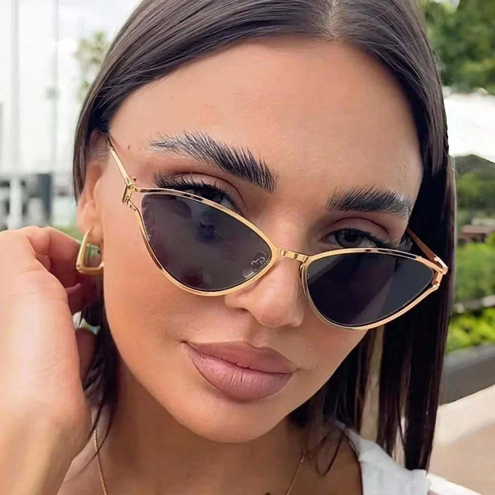 JNPCXI новые ретро маленькие женские солнцезащитные очки кошачий глаз модные