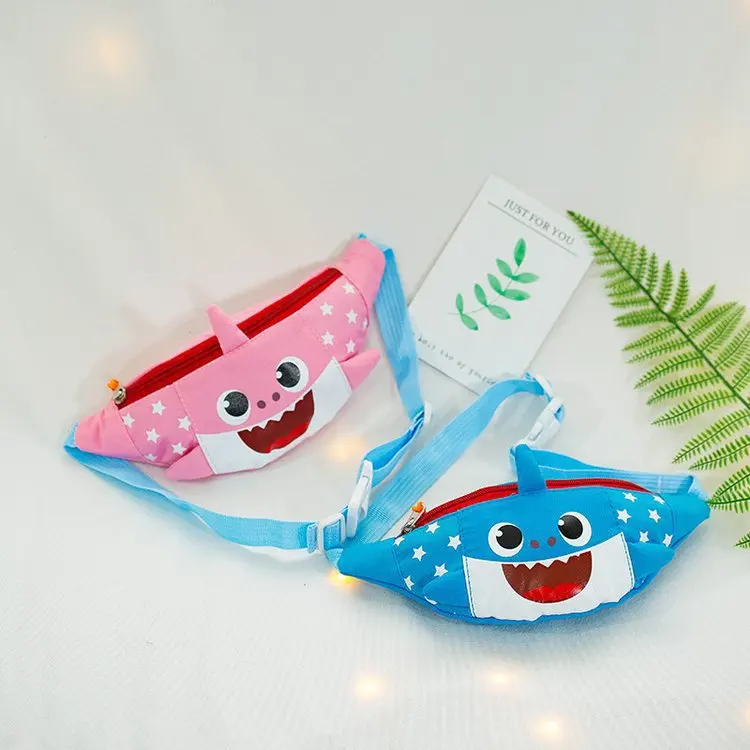 Милые детские поясные сумки нагрудная Сумочка с мультяшными животными акулами