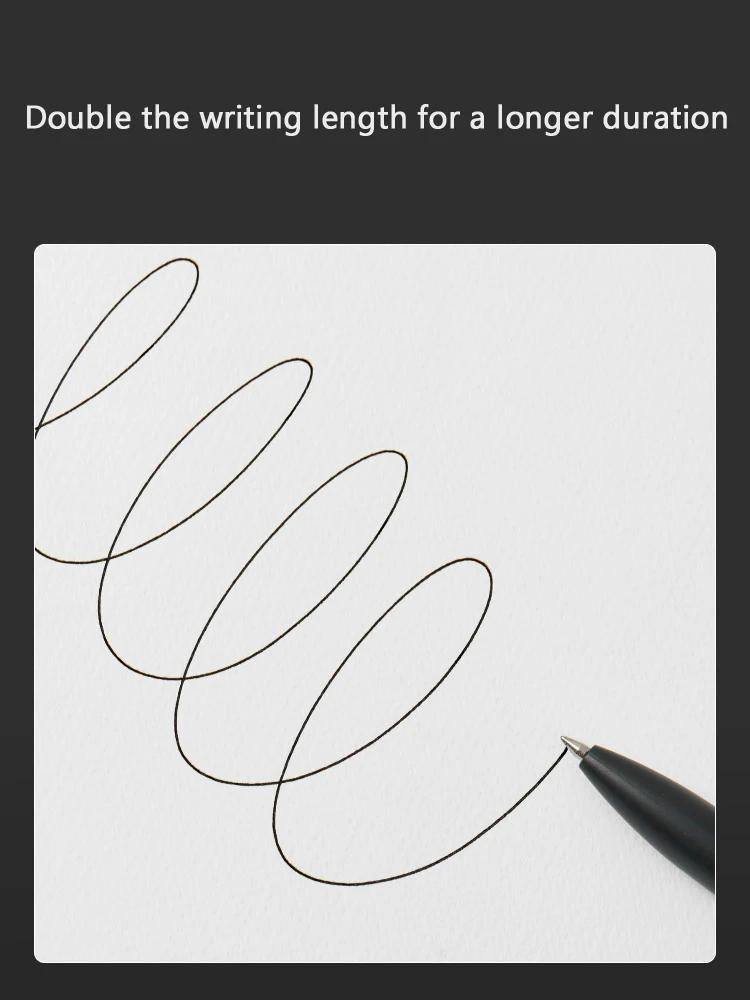 Гелевая ручка KACO для письма 0 5 мм черные чернила черный/белый/серый