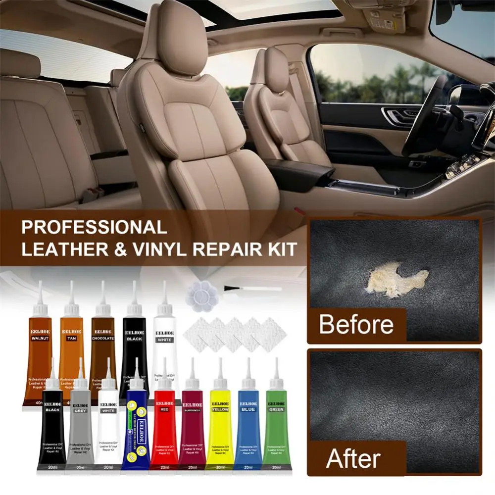 1PC 20/40/50ml Advanced Leather Repair Gel Leather Complementary Color Repair Paste Car Repair Cream Agent Car Accessries