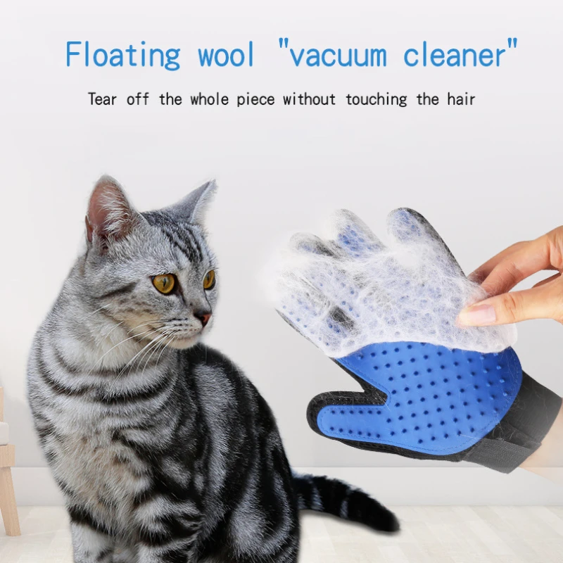 

Cat Gloves Pet Dog Brush Cat Self Grooming Shedding Glove Dog Bath Cat Cleaning Supplies Pet Glove Massage Hair Cat Accessories