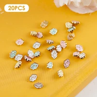 20pcs cloud shape mini metal buckles mini buttons clothing sewing accessories buckle doll bags dolls accessories