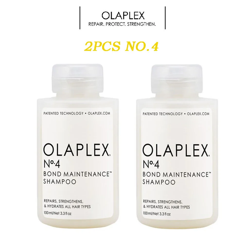 

2PCS Olaplex No.4 Maintenance Shampoo Moisturizing Tough and Repairing Shampoo Improve Rashness Repair Damaged Dyeing Hair 100ML