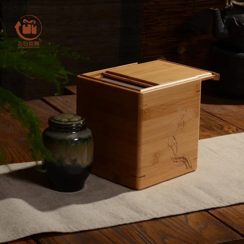 

Thick Cover Bamboo 15*15 Heightening Box Magnetic Crafts Box makeup cosmetic organizer food storage maquillaje drawer jewlry