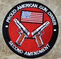 flag 2nd amendment patch us constitution gun rights embroidery iron on patches sewing pistols cowboy western gunfighter shoot