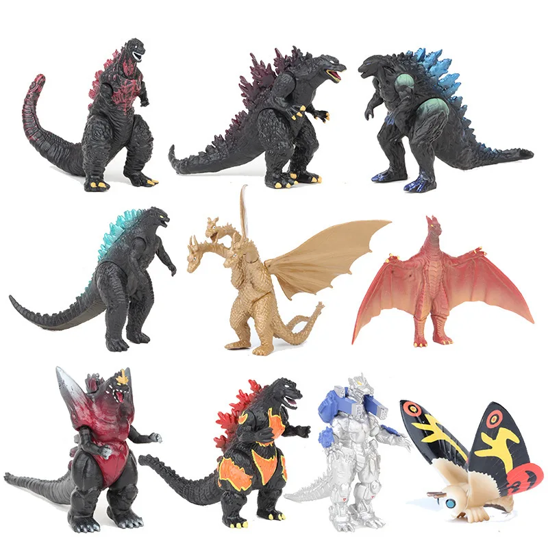 

10Pcs Godzilla 3-6cm Anime Action Figure PVC toys Collection figures for friends gifts